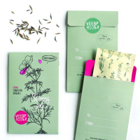 Kaartje Bloemenzaden Vreugde zaaien / sowing joy